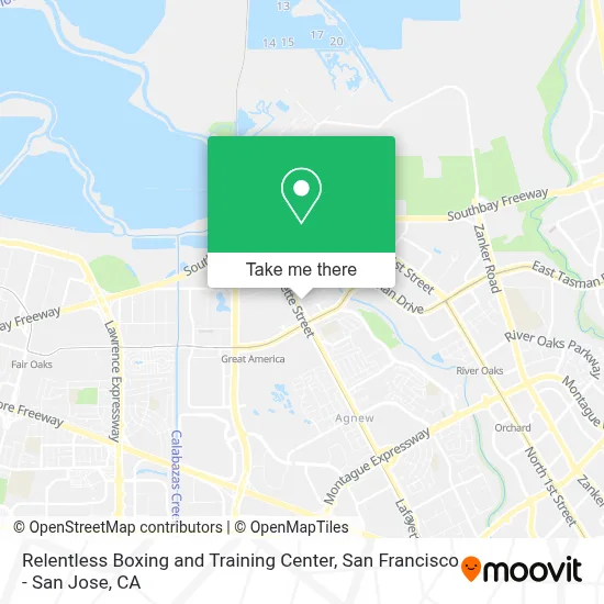 Relentless Boxing and Training Center map