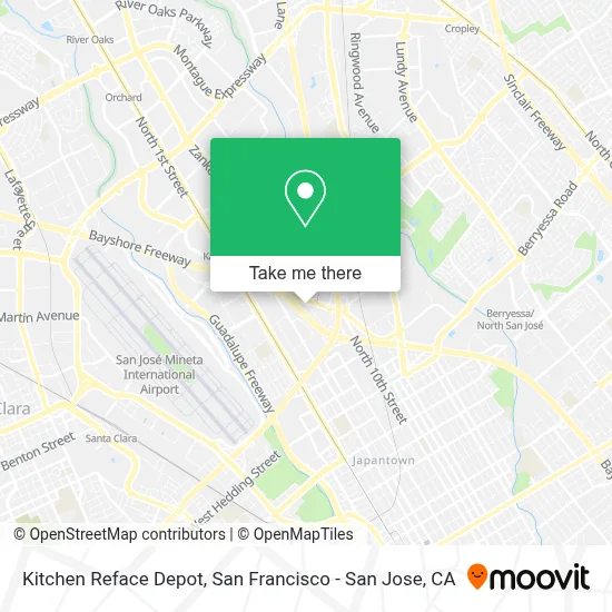 Kitchen Reface Depot map