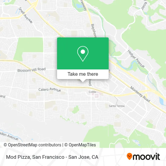 Mod Pizza map