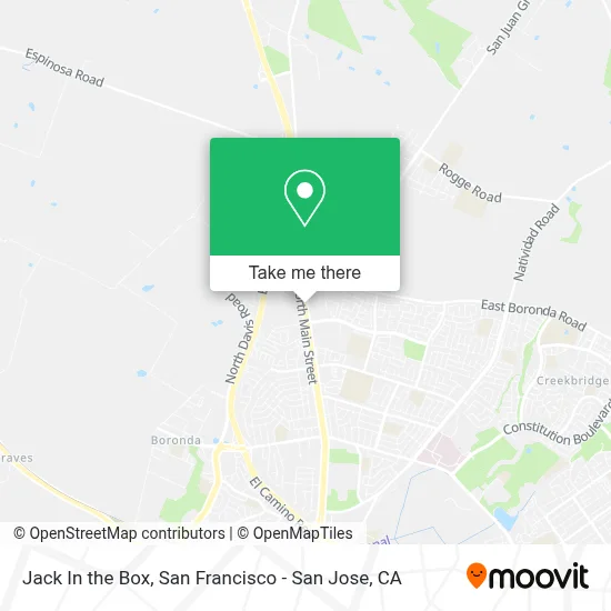 Jack In the Box map