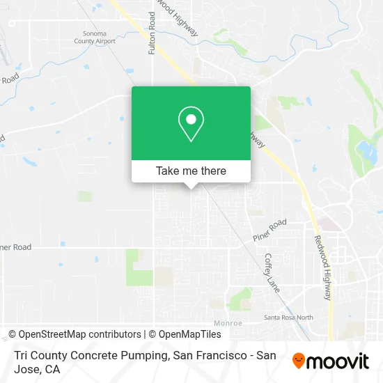 Tri County Concrete Pumping map