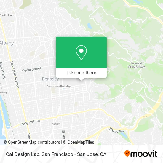 Cal Design Lab map