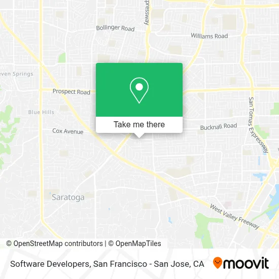Software Developers map
