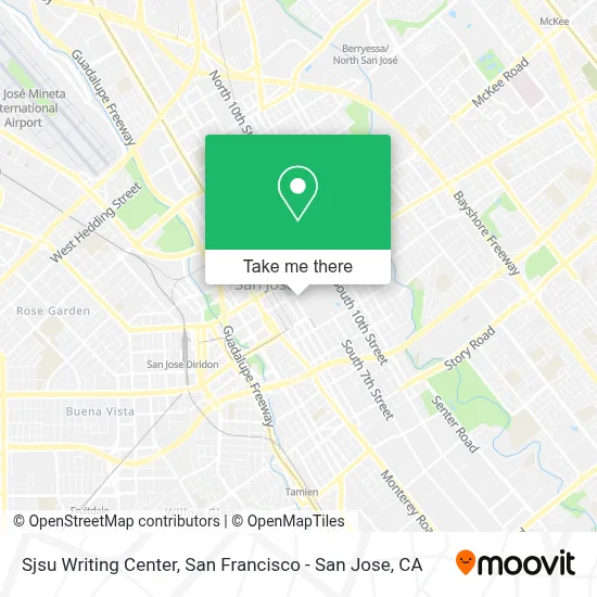 Sjsu Writing Center map