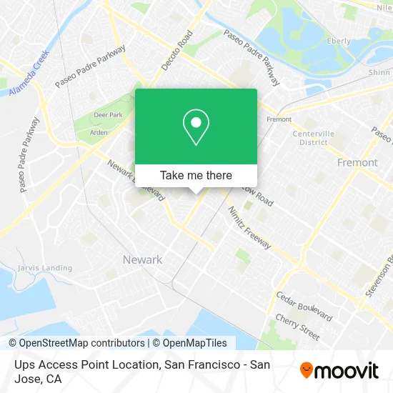 Ups Access Point Location map