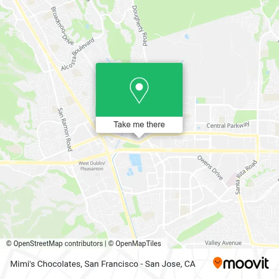 Mimi's Chocolates map