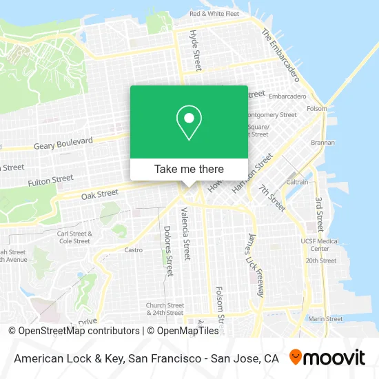 American Lock & Key map