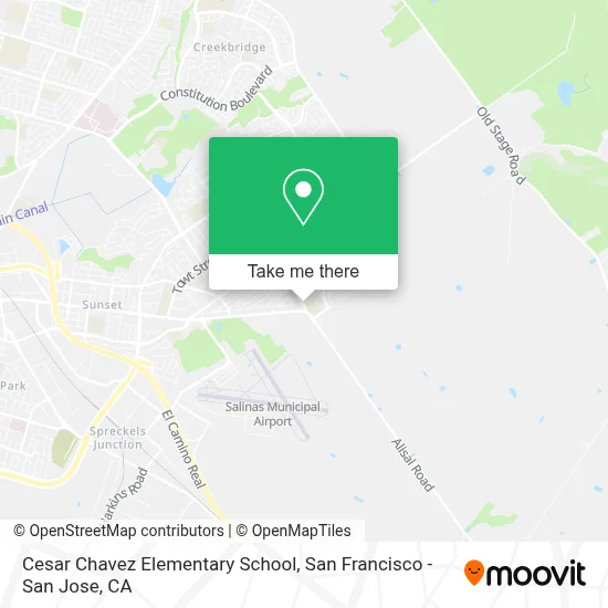 Cesar Chavez Elementary School map