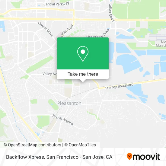 Backflow Xpress map