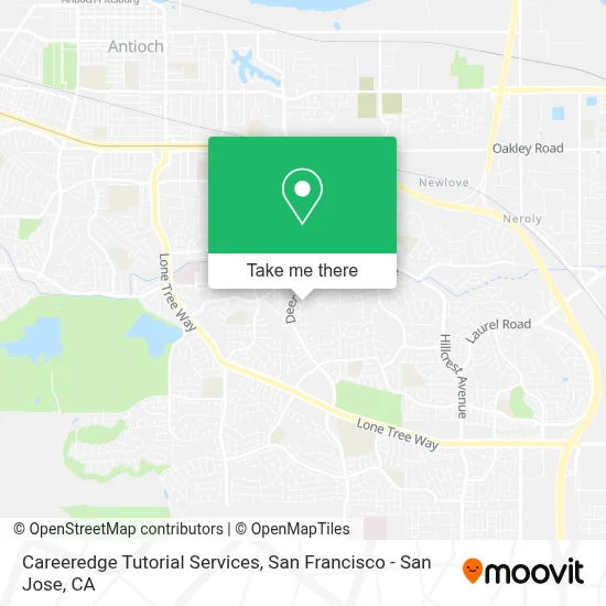 Careeredge Tutorial Services map