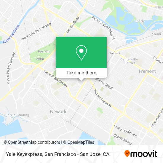 Yale Keyexpress map
