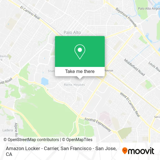 Amazon Locker - Carrier map