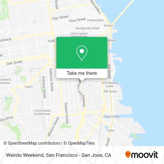 Weirdo Weekend map