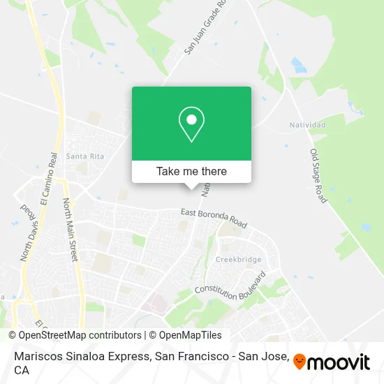 Mariscos Sinaloa Express map