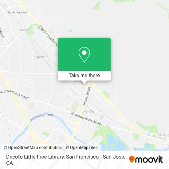 Decoto Little Free Library map
