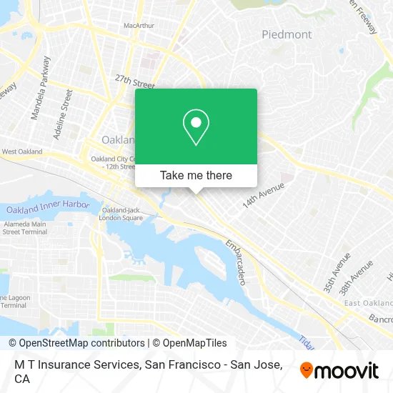 M T Insurance Services map