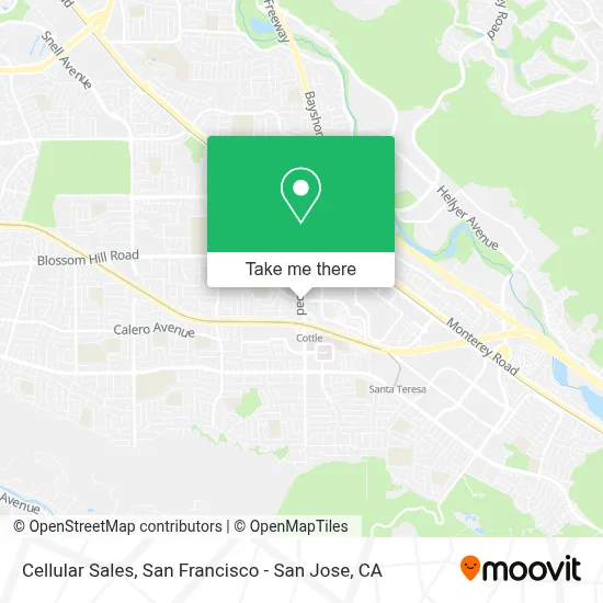 Cellular Sales map