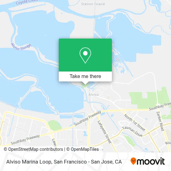 Alviso Marina Loop map
