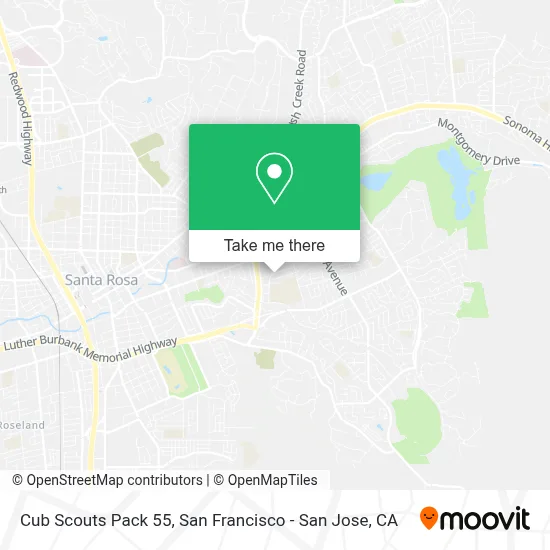 Cub Scouts Pack 55 map