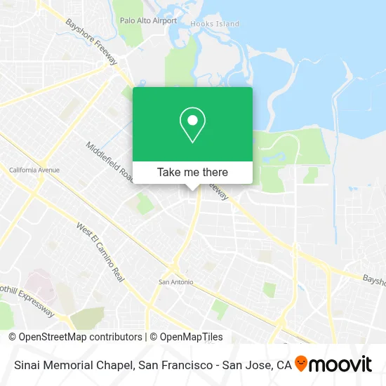 Sinai Memorial Chapel map