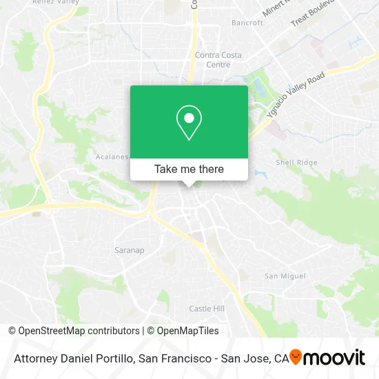Attorney Daniel Portillo map