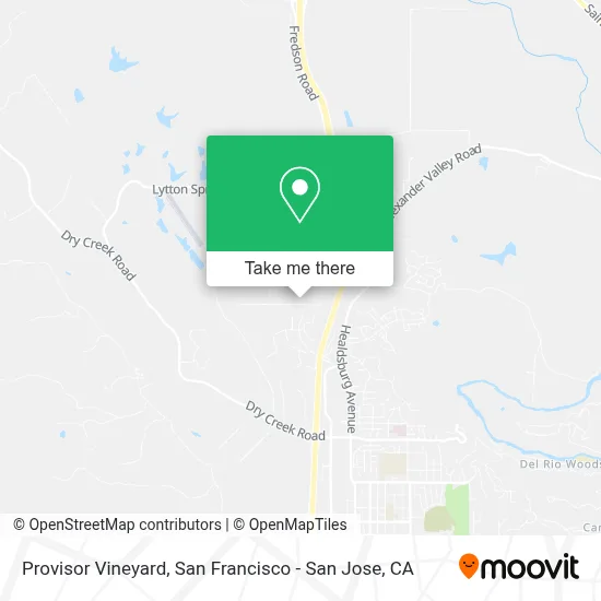 Provisor Vineyard map