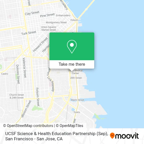 UCSF Science & Health Education Partnership (Sep) map