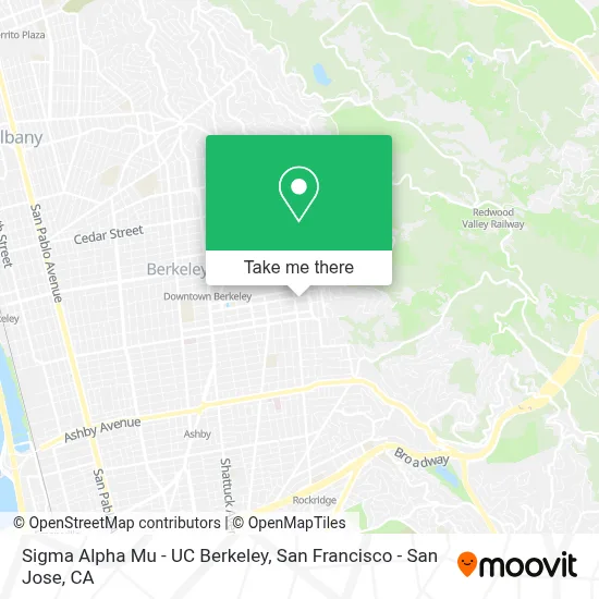 Sigma Alpha Mu - UC Berkeley map