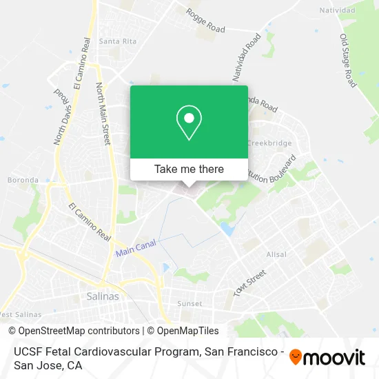 UCSF Fetal Cardiovascular Program map