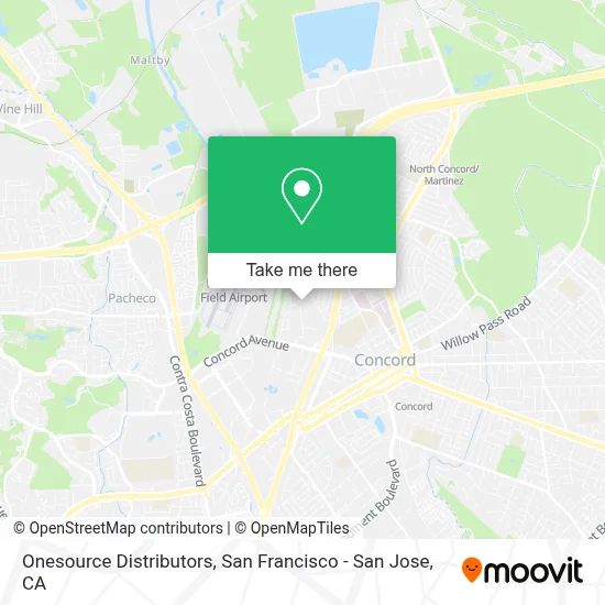 Onesource Distributors map