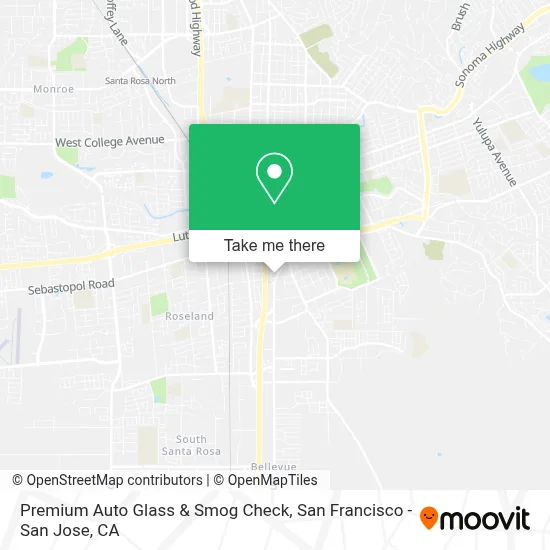 Premium Auto Glass & Smog Check map