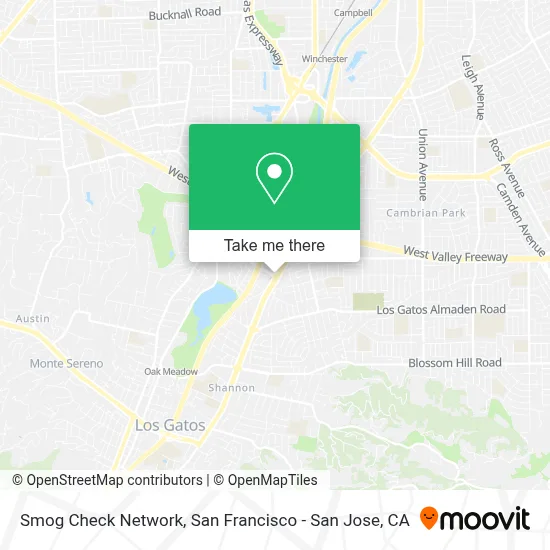 Smog Check Network map