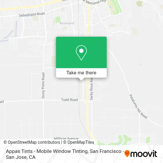 Appas Tints - Mobile Window Tinting map