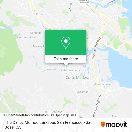 The Dailey Method Larkspur map