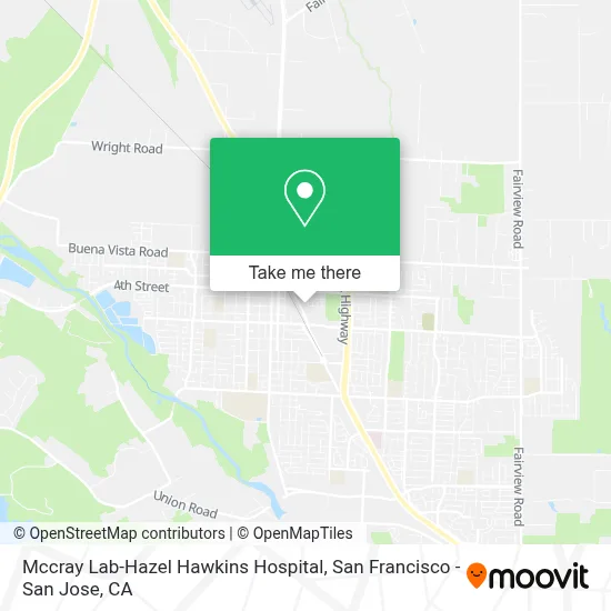 Mccray Lab-Hazel Hawkins Hospital map
