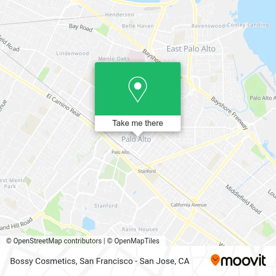 Bossy Cosmetics map