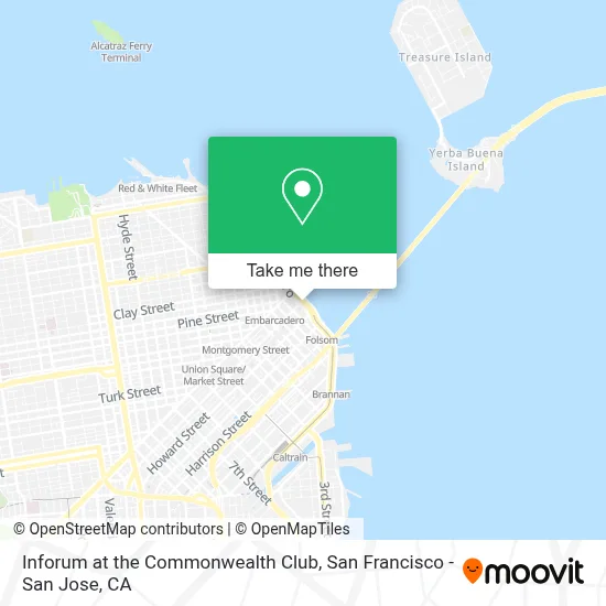 Inforum at the Commonwealth Club map
