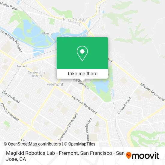 Magikid Robotics Lab - Fremont map