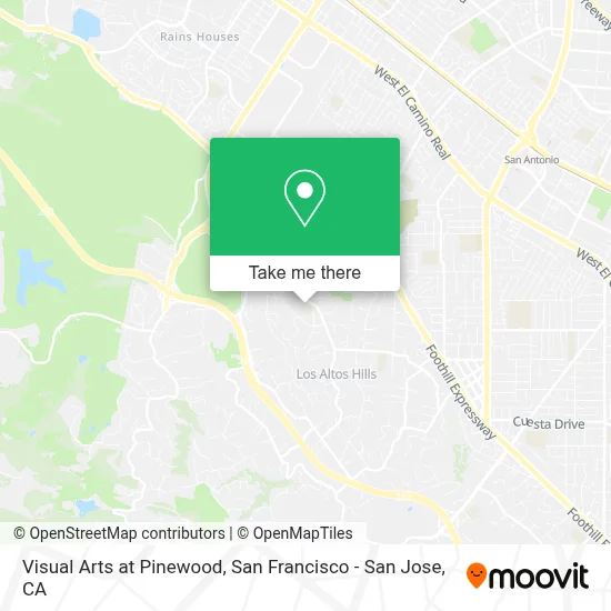 Visual Arts at Pinewood map