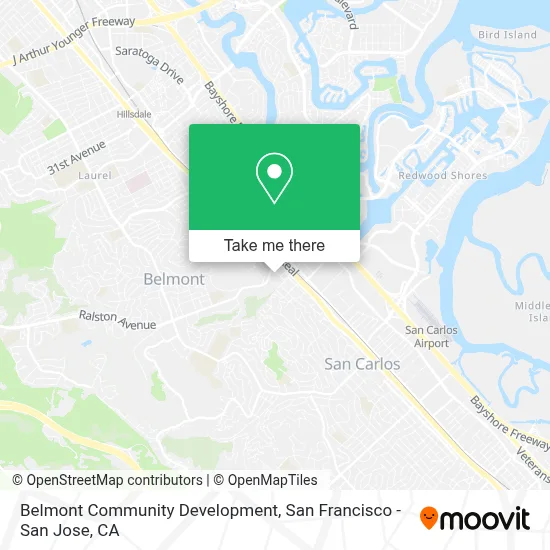 Belmont Community Development map