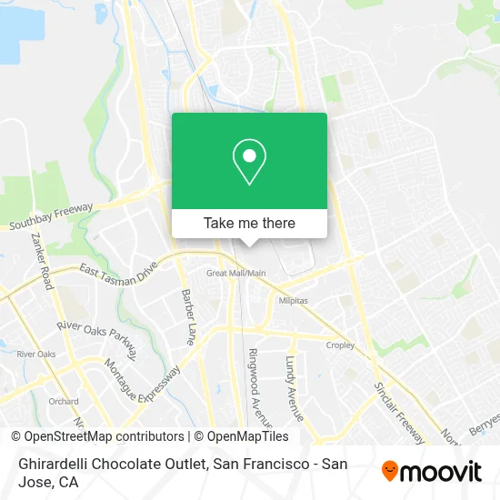Ghirardelli Chocolate Outlet map