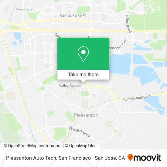 Pleasanton Auto Tech map
