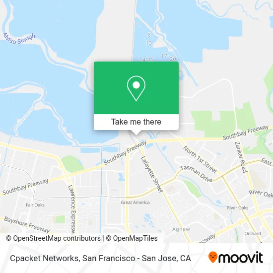 Cpacket Networks map