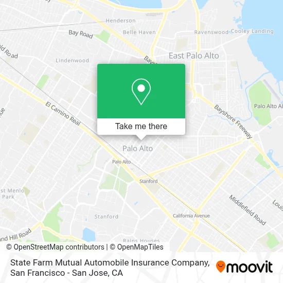 State Farm Mutual Automobile Insurance Company map