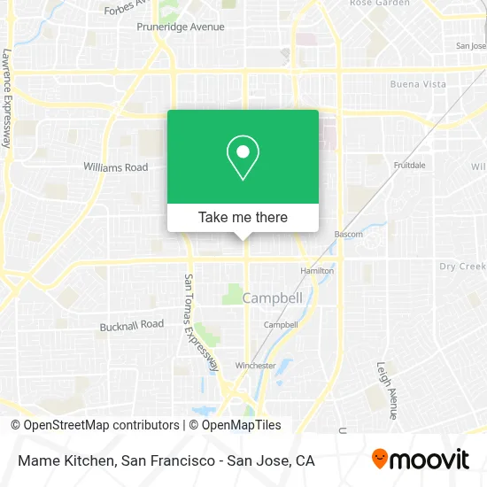 Mame Kitchen map