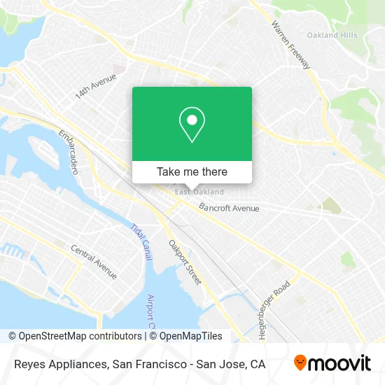Reyes Appliances map