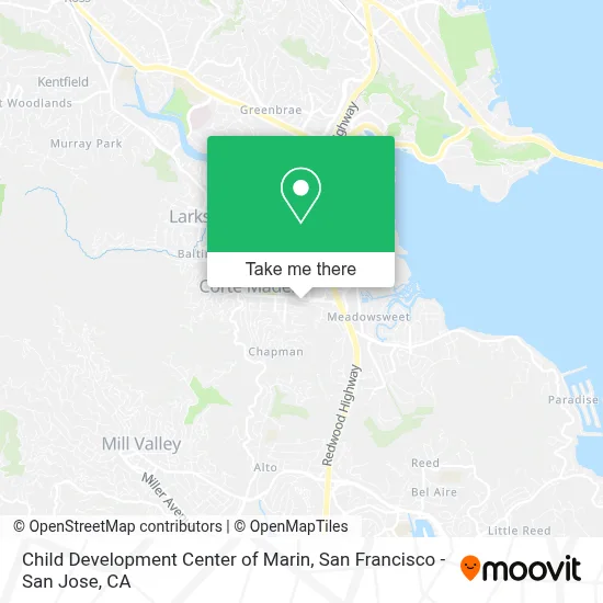 Child Development Center of Marin map