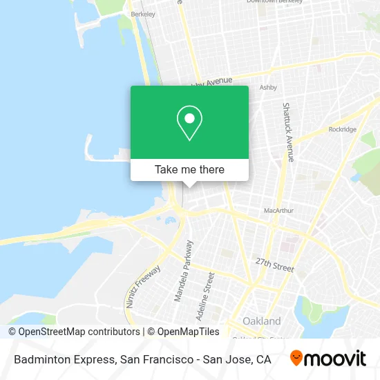 Badminton Express map