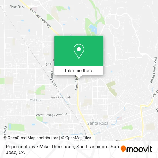 Representative Mike Thompson map