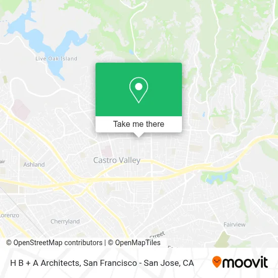 H B + A Architects map